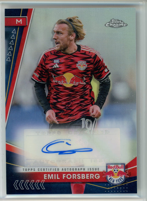 2023 Topps Chrome #CA-EF Emil Forsberg Redbull Auto