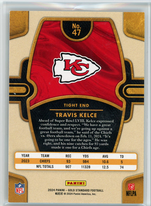 2024 Gold Standard #47 Travis Kelce /65