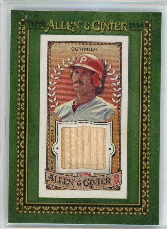 2024 Topps Allen & Ginters #MFR-MSC Mike Schmidt Bat Relic