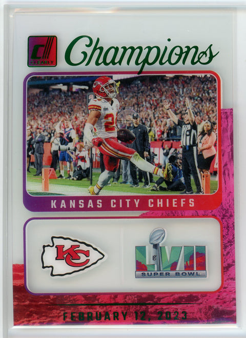 2023 Clearly Donruss #11 Kansas City Chief Champions