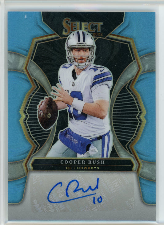 2022 Panini Select #SIP-CR Cooper Rush Light Blue Prizm /35