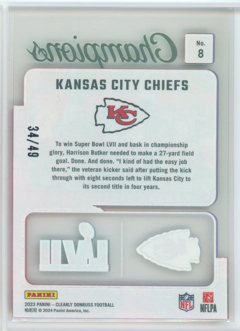 2023 Clearly Donruss #8 Kansas City Chiefs