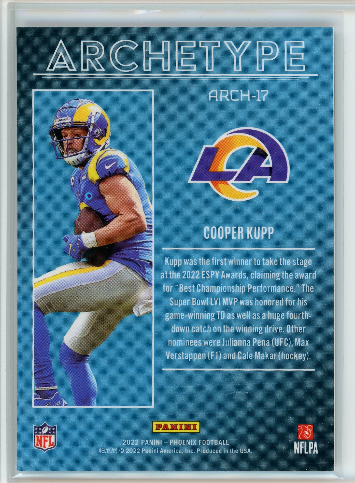 2022 Panini Pheonix #Arch-17 Cooper Kupp Archetype