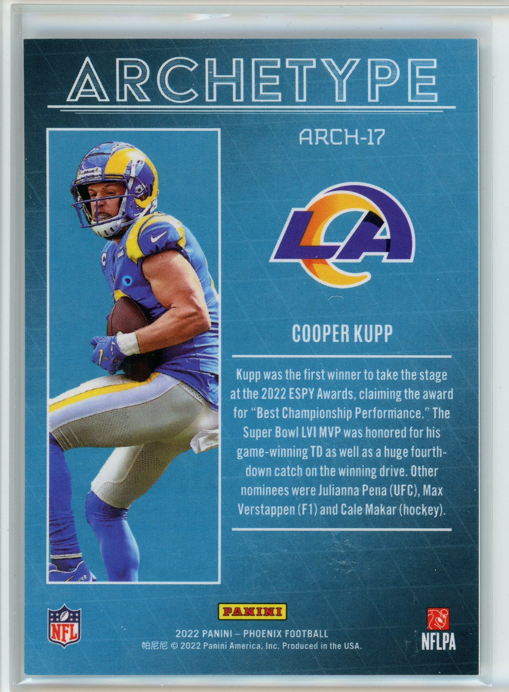 2022 Panini Pheonix #Arch-17 Cooper Kupp Archetype
