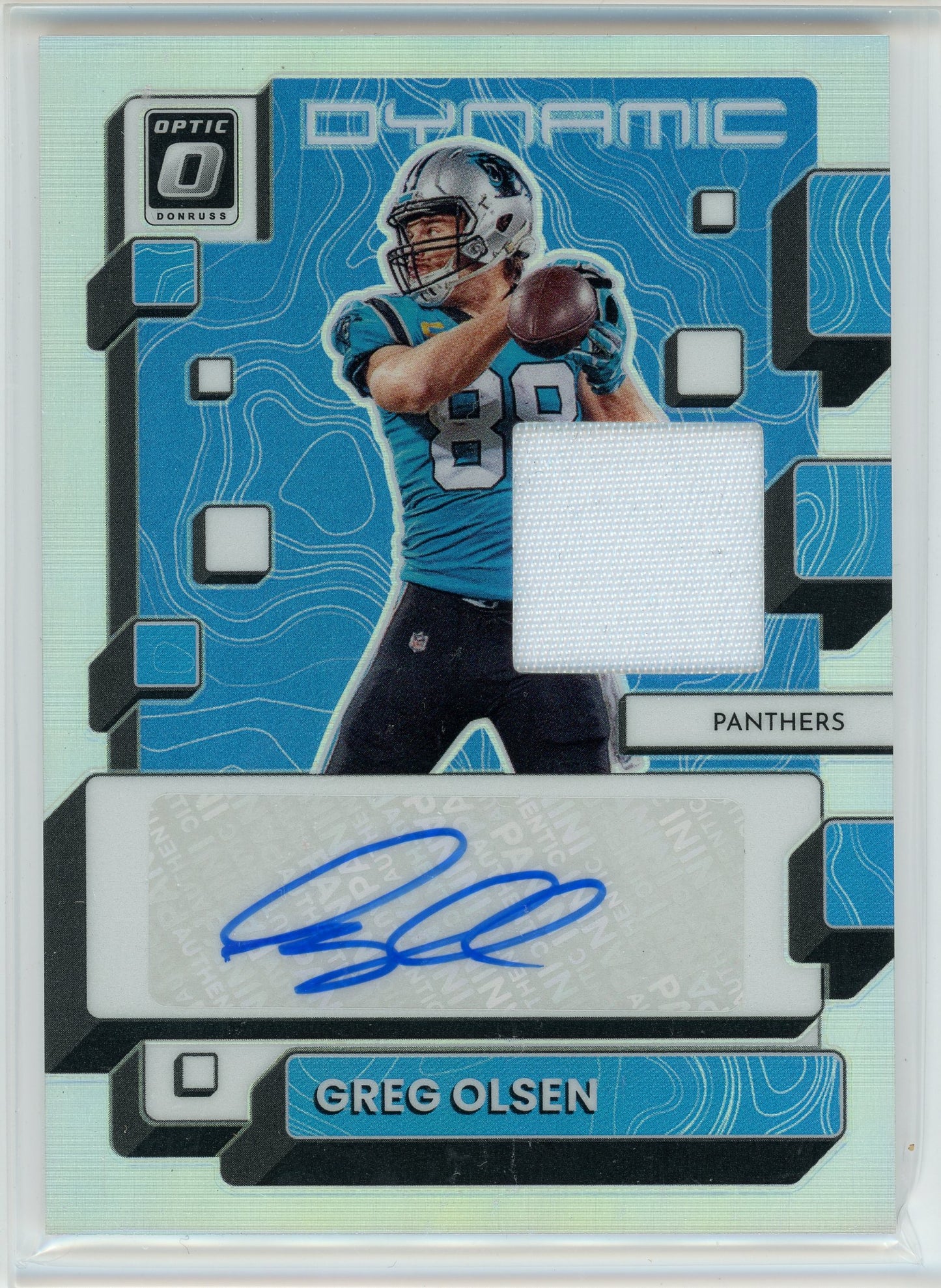 2022 Donruss Optic #DPA-GO Greg Olsen Dynamic Patch Auto