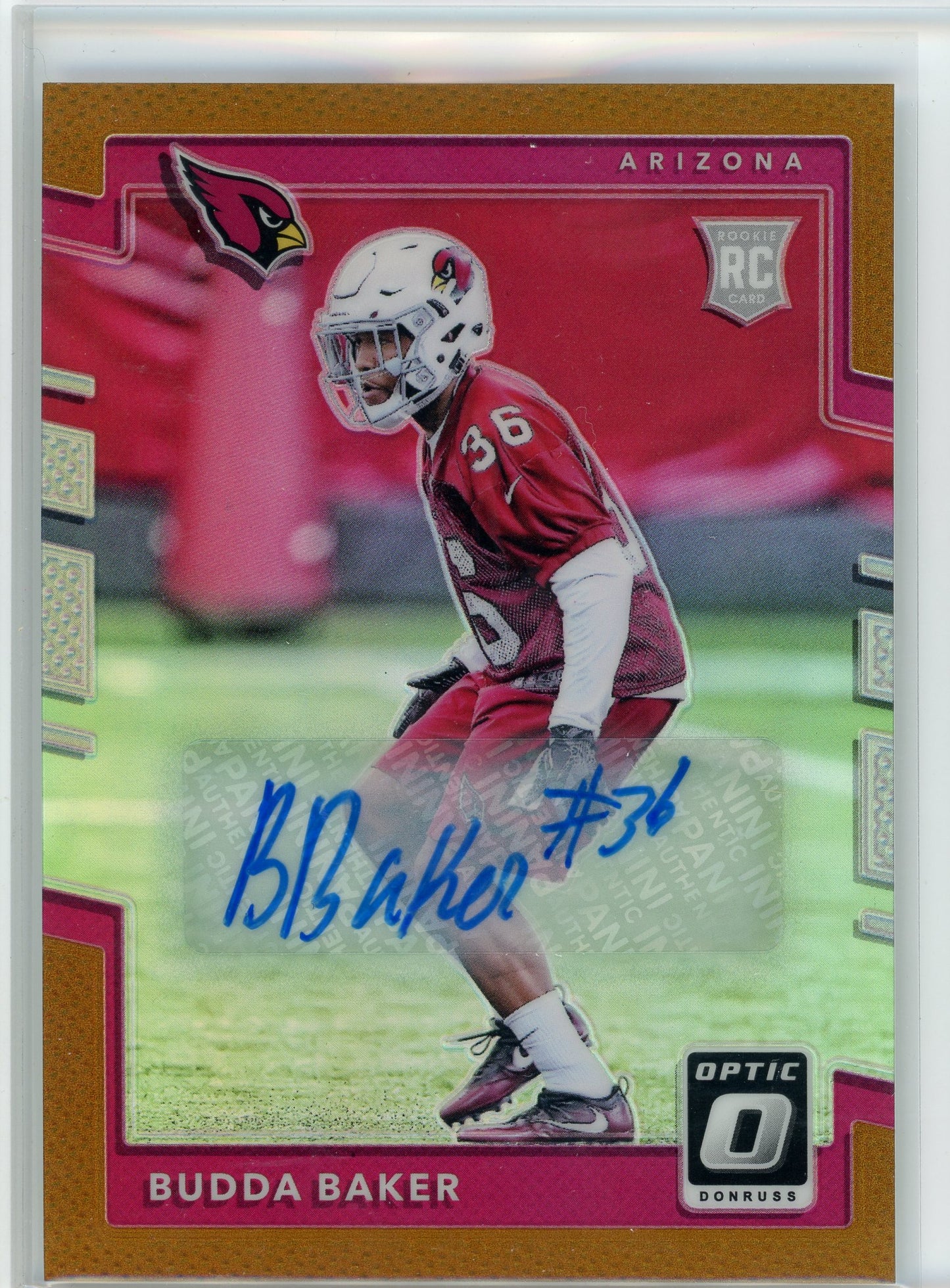 2017 Donruss #149 Budda Baker Bronze Prizm Rookie Auto