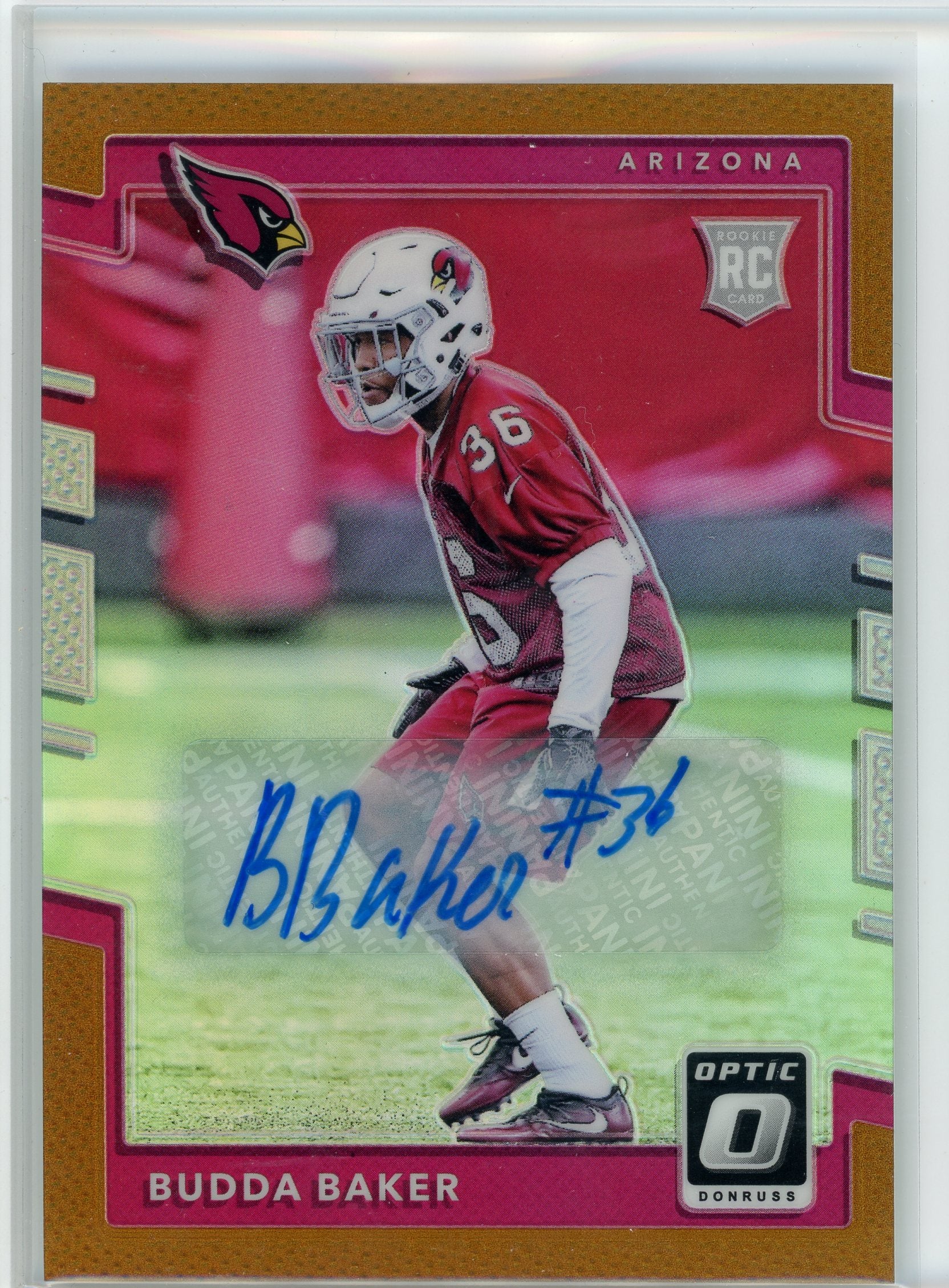 2017 Donruss #149 Budda Baker Bronze Prizm Rookie Auto