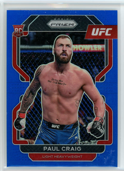 2021 Panini Prizm UFC #170 Paul Craig Blue Prizms /199
