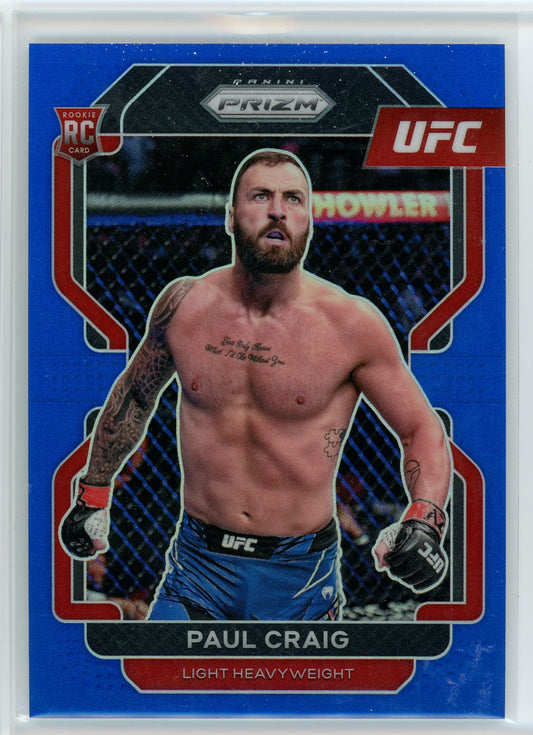 2021 Panini Prizm UFC #170 Paul Craig Blue Prizms /199