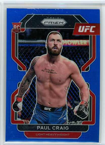 2022 Panini Prizm UFC #170 Paul Craig Blue Prizms /199