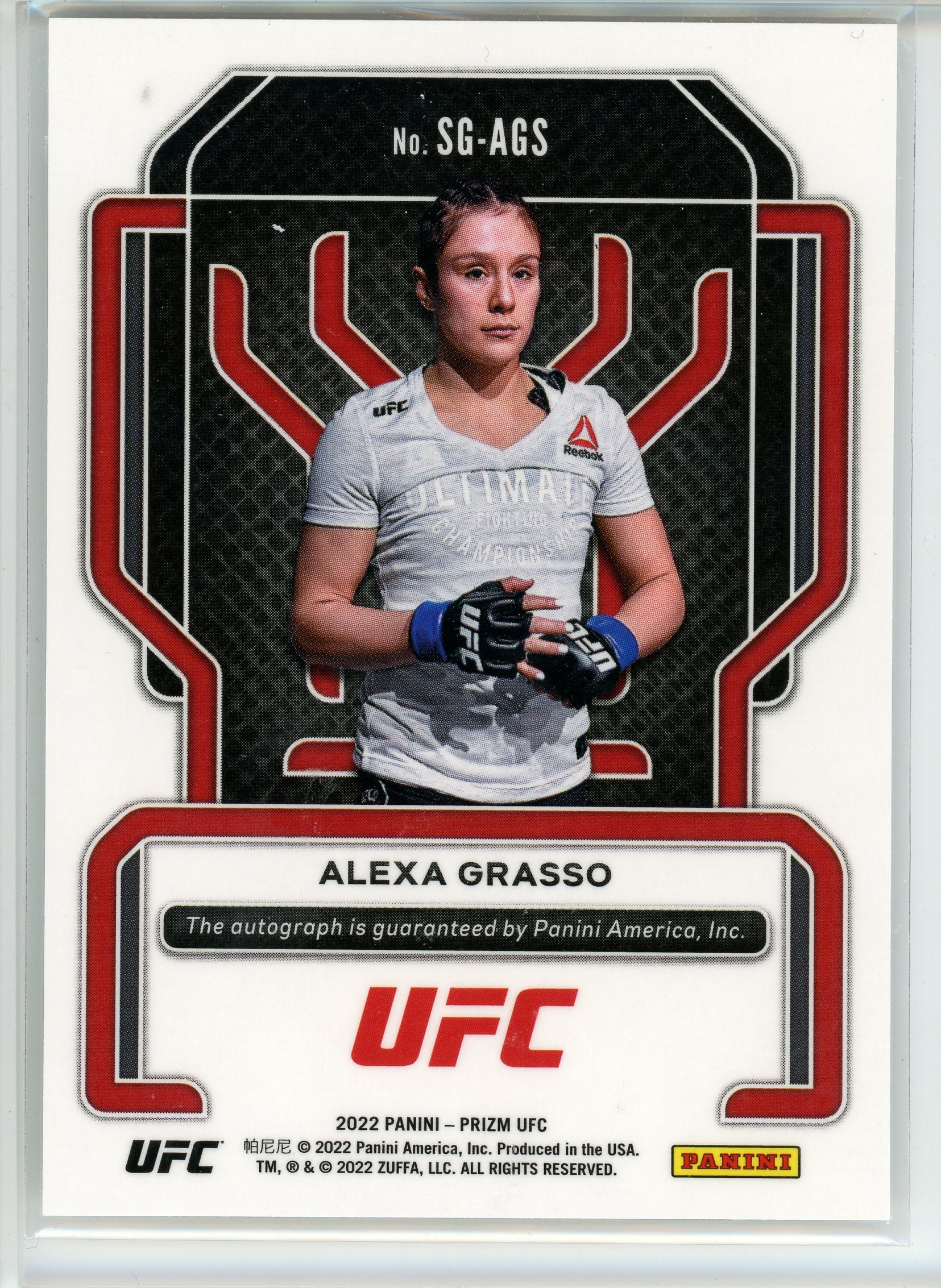 2022 Panini Prizm UFC #SG-AGS Alexa Grasso Signatures