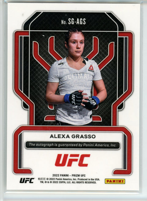 2022 Panini Prizm UFC #SG-AGS Alexa Grasso Signatures