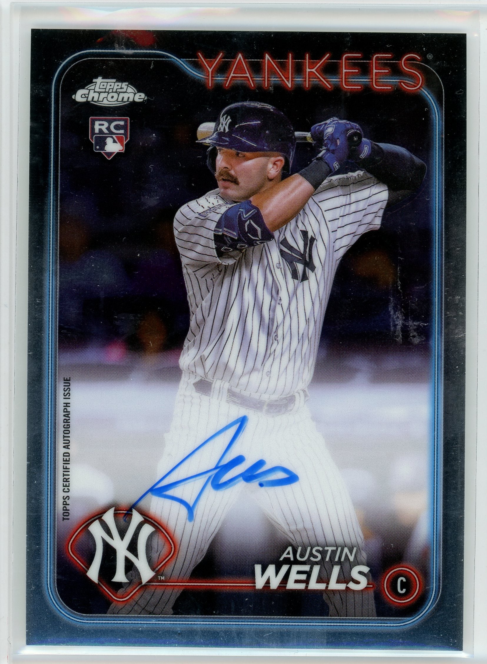 2024 Topps Chrome #RA-AW Austin Wells Rookie Autographs