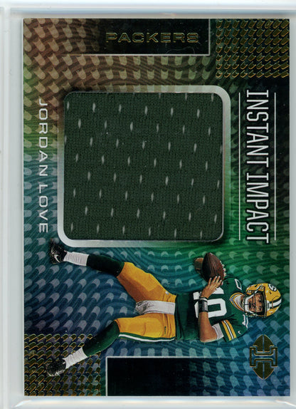 2020 Panini Illusions #114 Jordan Love Instant Impact Jumbo Patch