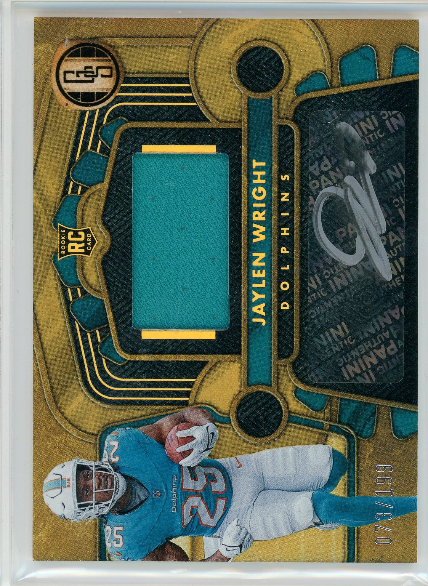 2024 Panini Gold Standard #233 Jaylen Wright Rookie Patch Auto /199