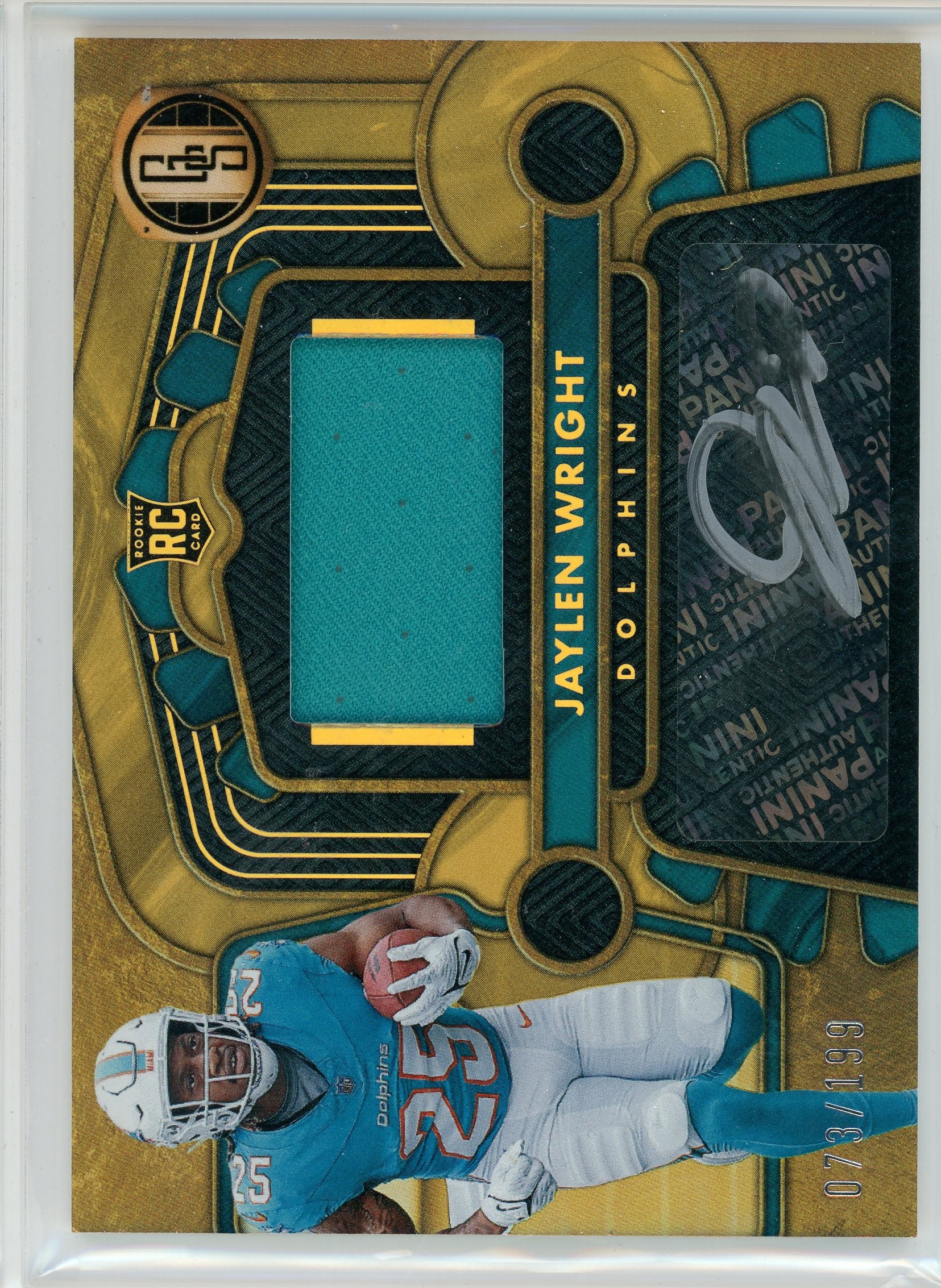 2024 Panini Gold Standard #233 Jaylen Wright Rookie Patch Auto /199