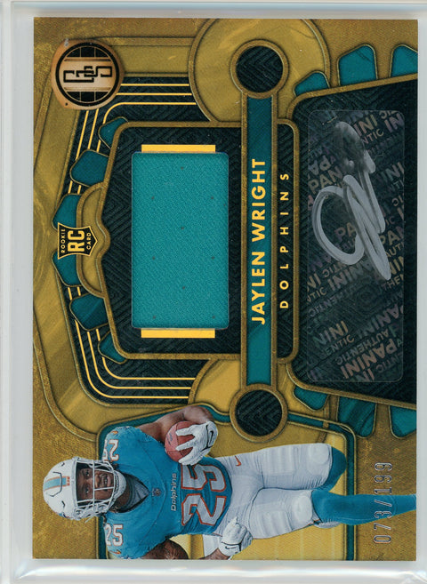 2024 Panini Gold Standard #233 Jaylen Wright Rookie Patch Auto /199