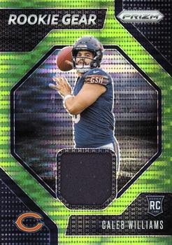 2024 Panini Prizm #RG-CWS Caleb Williams Rookie Gear Neon Green Pulsar