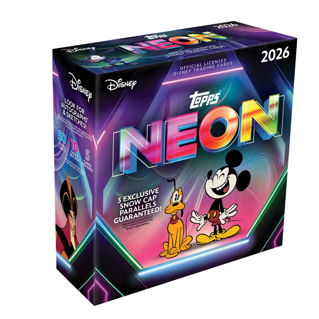 2026 Topps Disney Neon Trading Card Mega Box