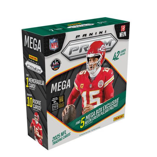 2025 Panini Prizm Football Mega Box (Green Pulsar Prizms)