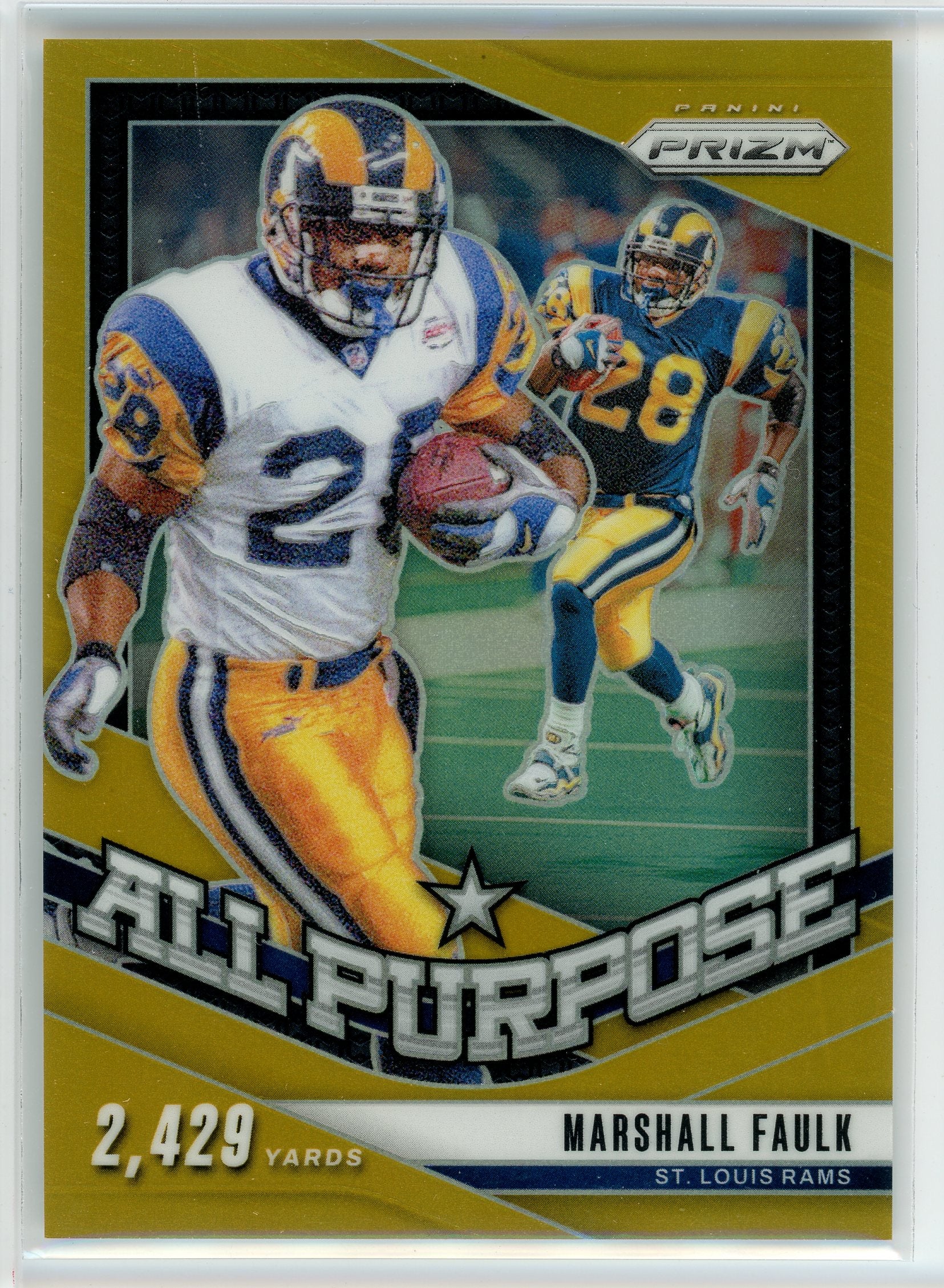 2024 Panini Prizm #5 Marshall Faulk All Purpose Gold /10