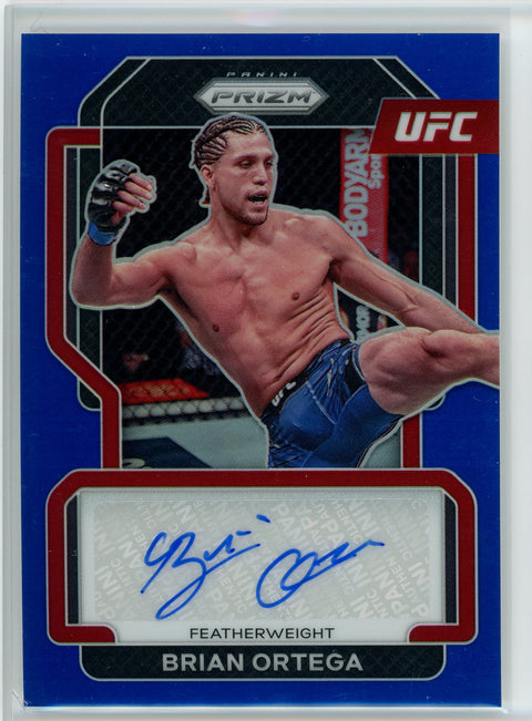 2022 Panini Prizm UFC #SG-BOT Brian Ortega Signatures Blue #/49