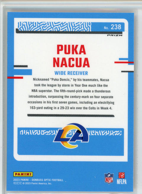 2023 Donruss Optic #238 Puka Nacua Red Mojo