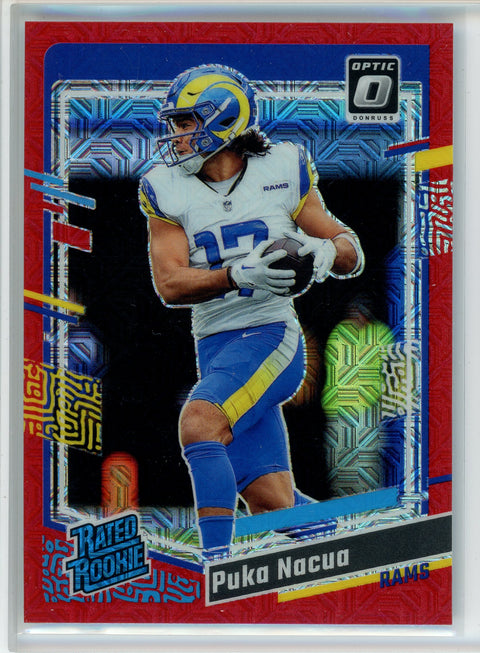 2023 Donruss Optic #238 Puka Nacua Red Mojo