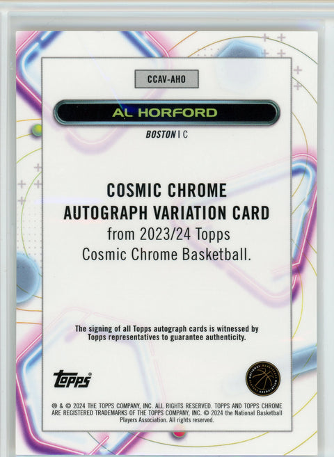 2024 Topps Chrome #CCAV-AHO Al Horford Cosmic Chrome Gold Laser /50