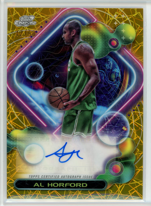 2024 Topps Chrome #CCAV-AHO Al Horford Cosmic Chrome Gold Laser /50