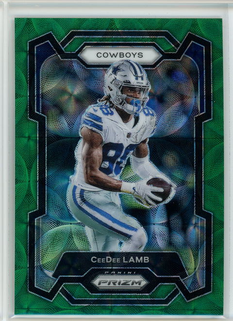 2023 Panini Prizm #72 CeeDee Lamb Green Scope Prism /75