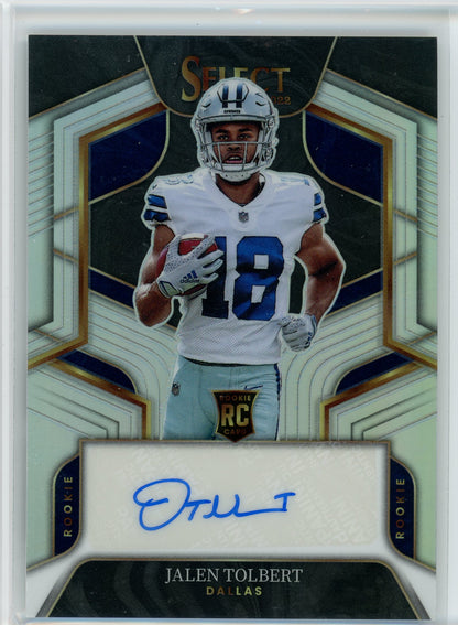 2022 Panini Select #RS-JT Jalen Tolbert Rookie Auto /199