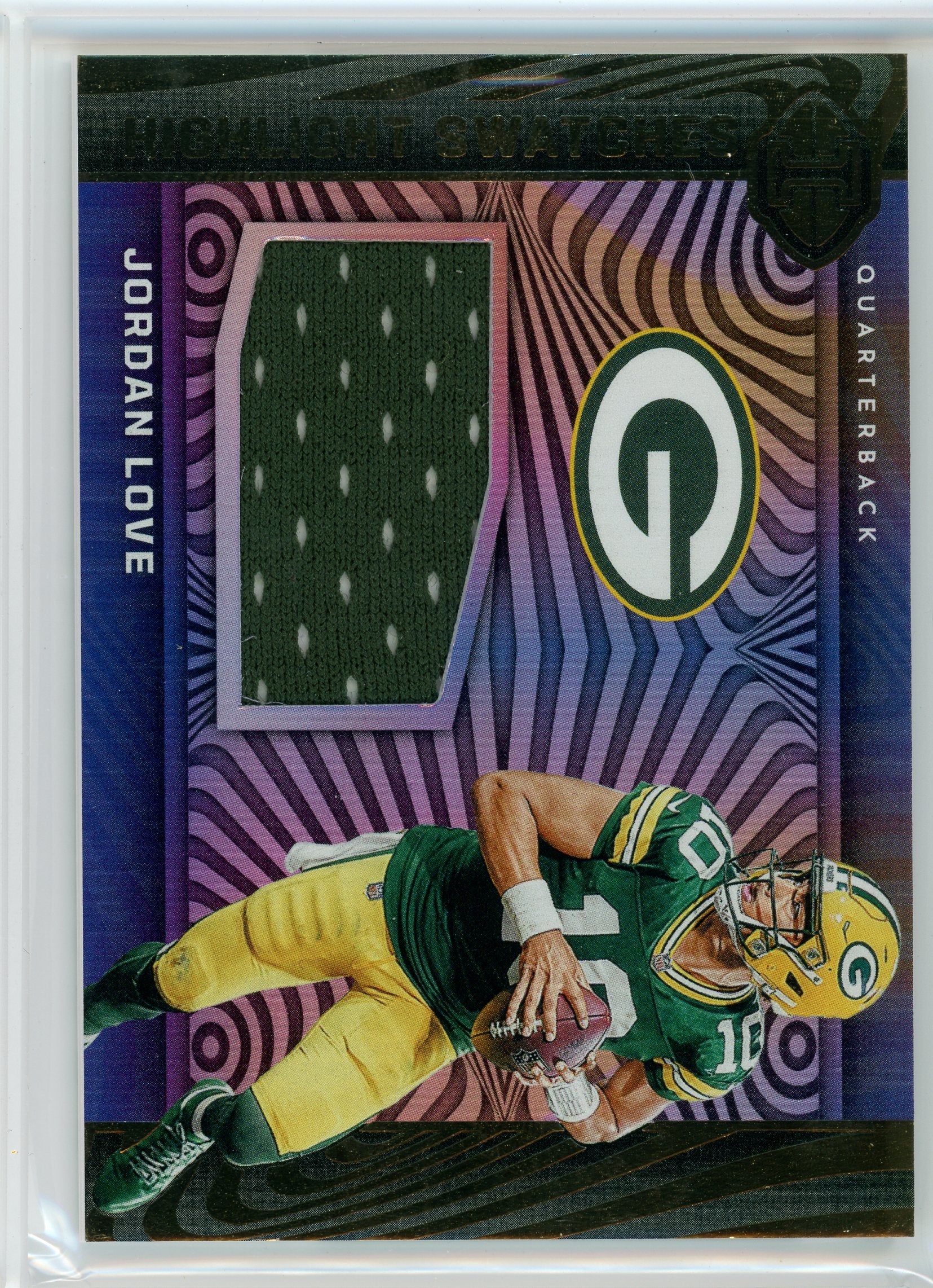 2023 Panini Illusions #HS-JL Jordan Love Highlight Swatches