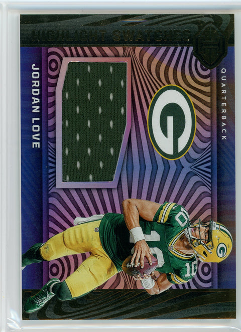2023 Panini Illusions #HS-JL Jordan Love Highlight Swatches