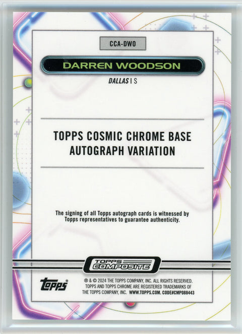 2024 Topps Chrome #CCA-DWO Darren Woodson Cosmic Chrome Autograph Variation