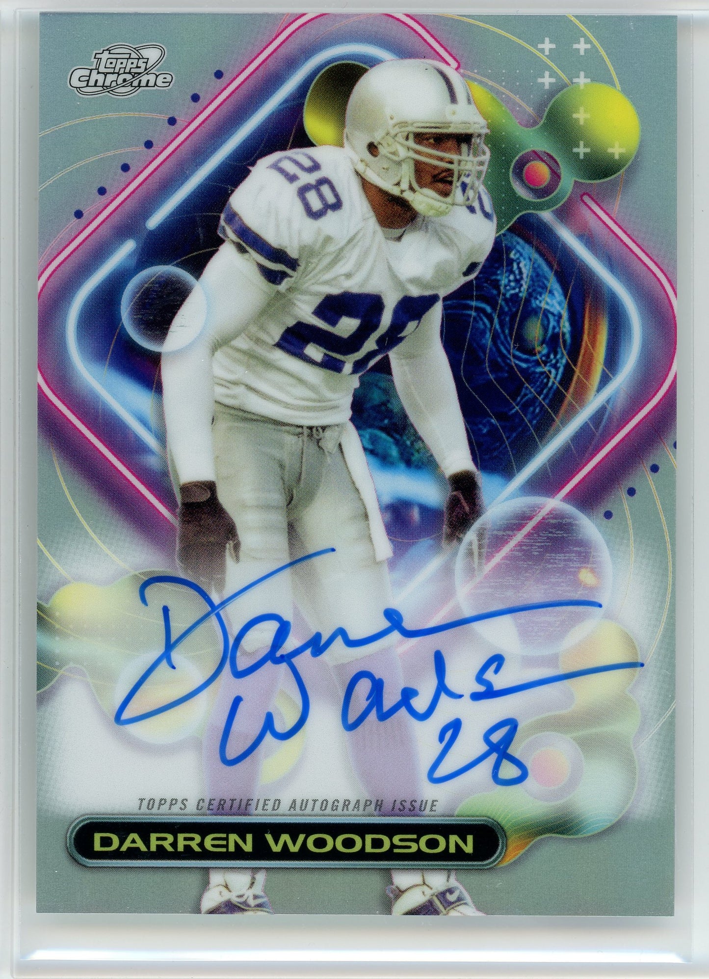 2024 Topps Chrome #CCA-DWO Darren Woodson Cosmic Chrome Autograph Variation