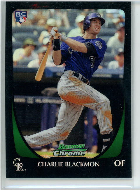 2011 Bowman Draft Picks & Prospects #7 Charlie Blackmon Chrome Refractors