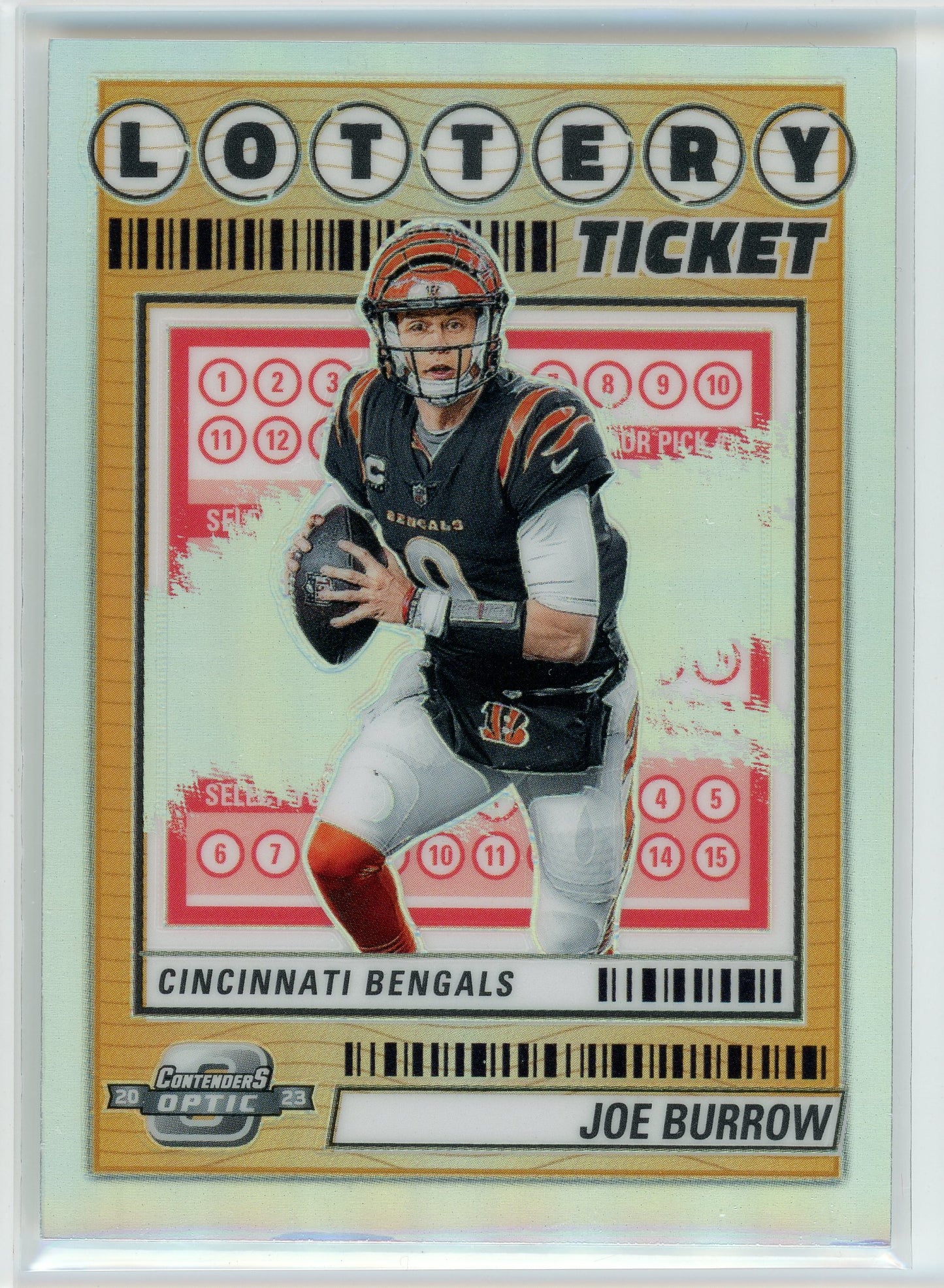 2023 Panini Contenders Optic #LT-2 Joe Burrow Lottery Ticket