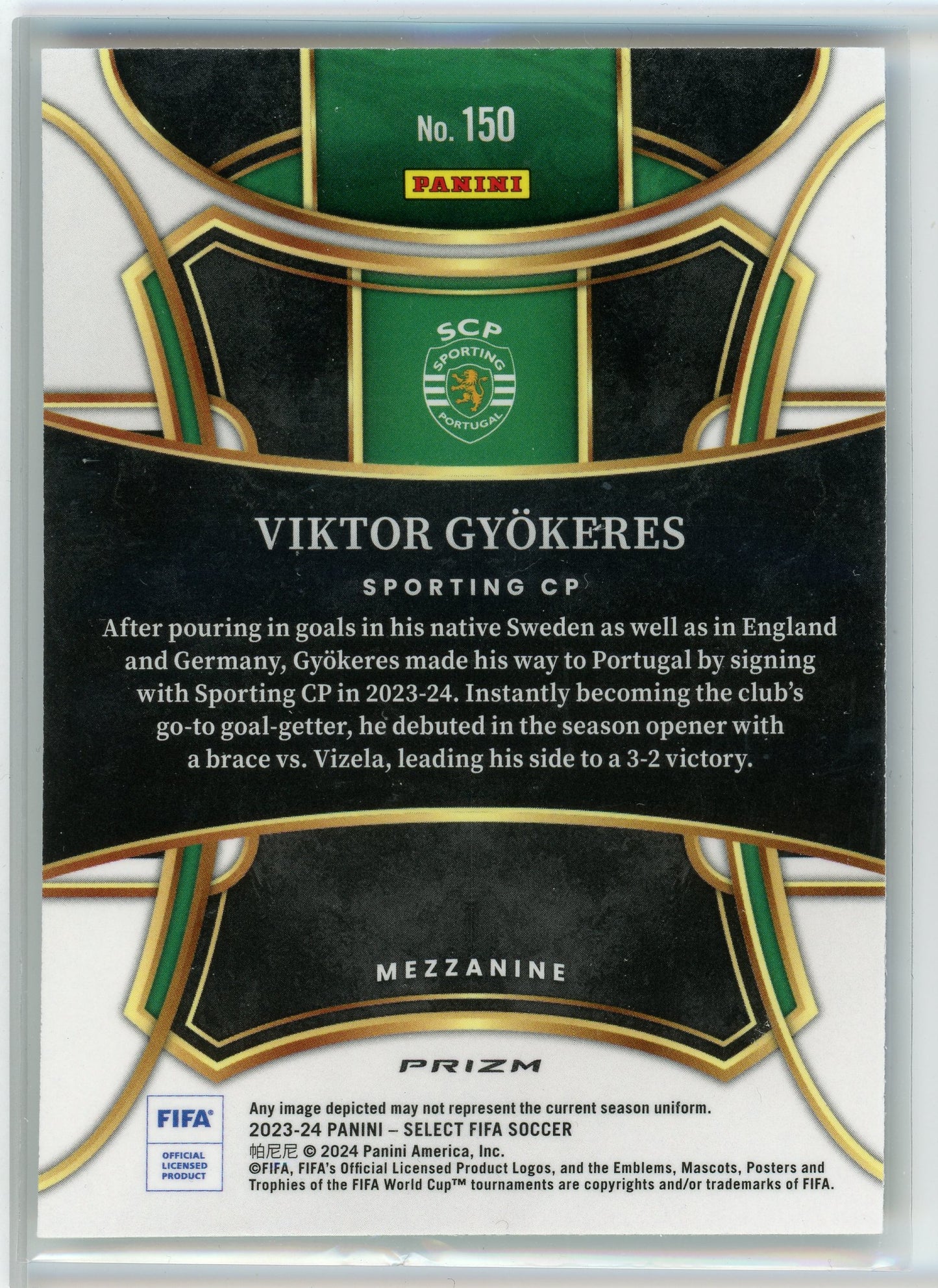 2023-24 Panini Select FIFA #150 Viktor Gyökeres Blue