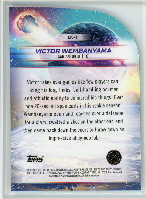 2024 Topps Chrome #LI0-1 Victor Wembanyama Launched Into Orbit