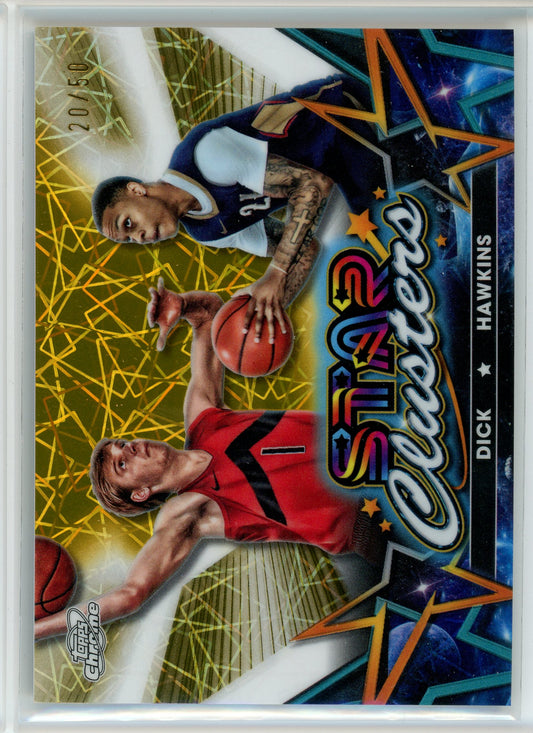 2024 Topps Cosmic Chrome #SC-14 J. Hawkins/G. Dick Star Clusters Gold Laser /50