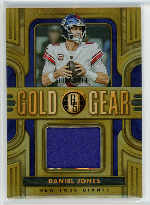2023 Panini Gold Standard #GG-DJ Daniel Jones Gold Gear /299