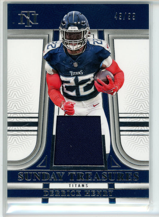 2023 Panini National Treasures #STR-DH Derrick Henry Sunday Treasures /99