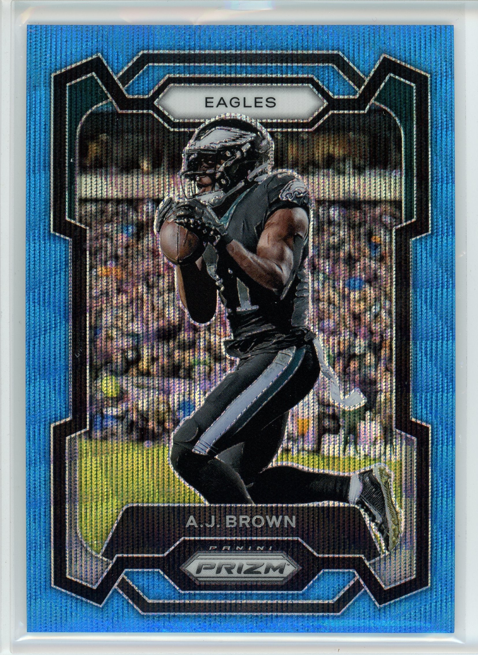 2023 Panini Prizm #236 A.J. Brown Blue Wave #/199