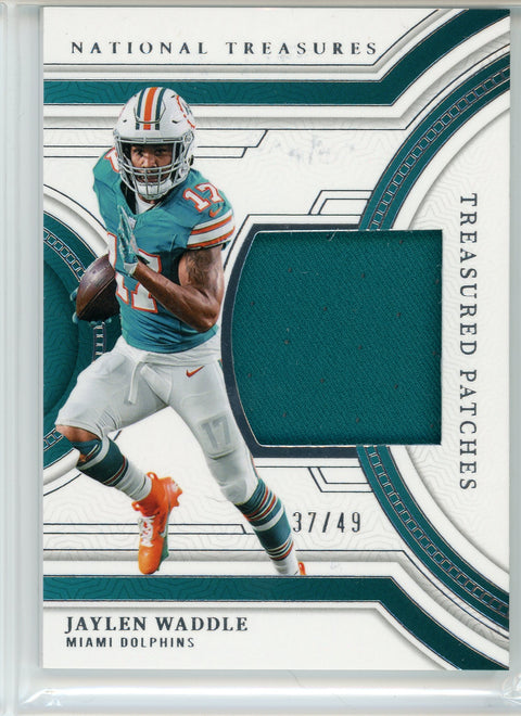 2023 Panini National Treasures #TP-JWA Jaylen Waddle Treasured Patches /49