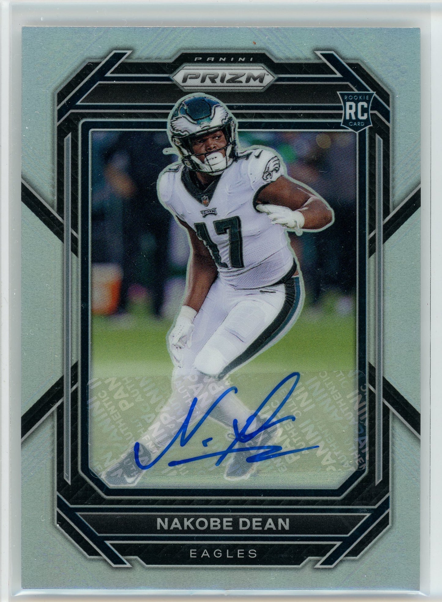 2022 Panini Prizm #399 Nakobe Dean Autographs Prizm Silver