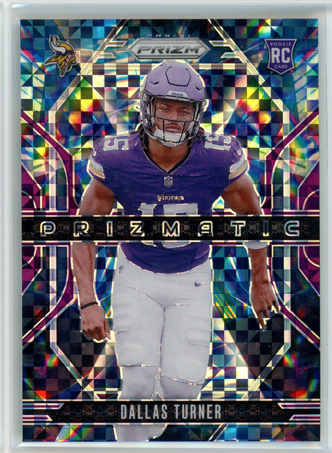 2024 Panini Prizm #17 Dallas Turner Prizmatic Purple Power /49