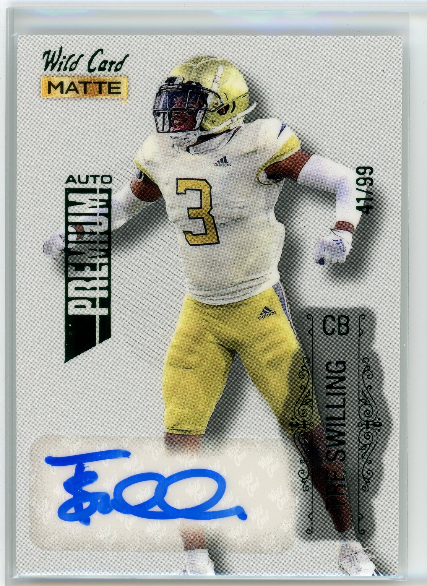2022 Wild Card #MB-A Tre Swilling Premium Auto /99