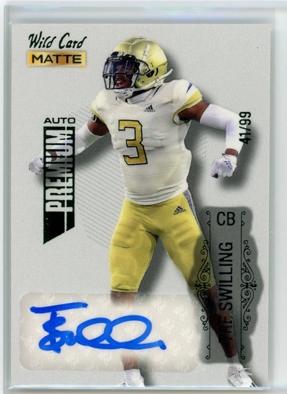 2022 Wild Card #MB-A Tre Swilling Premium Auto /99