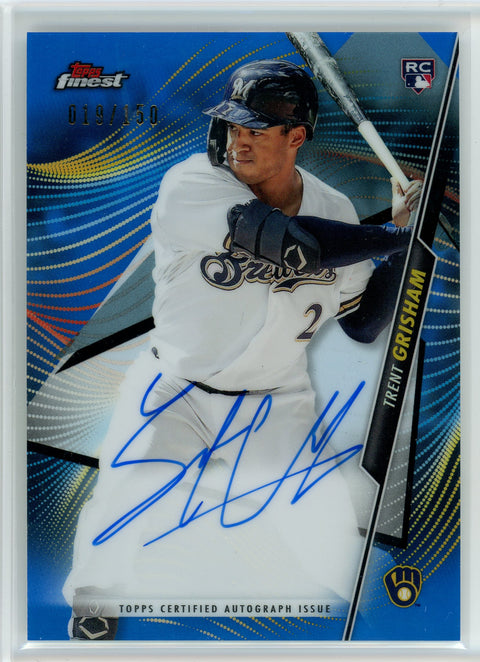 2020 Topps Finest #FA-TG Trent Grisham Certified Auto Issue Blue /150